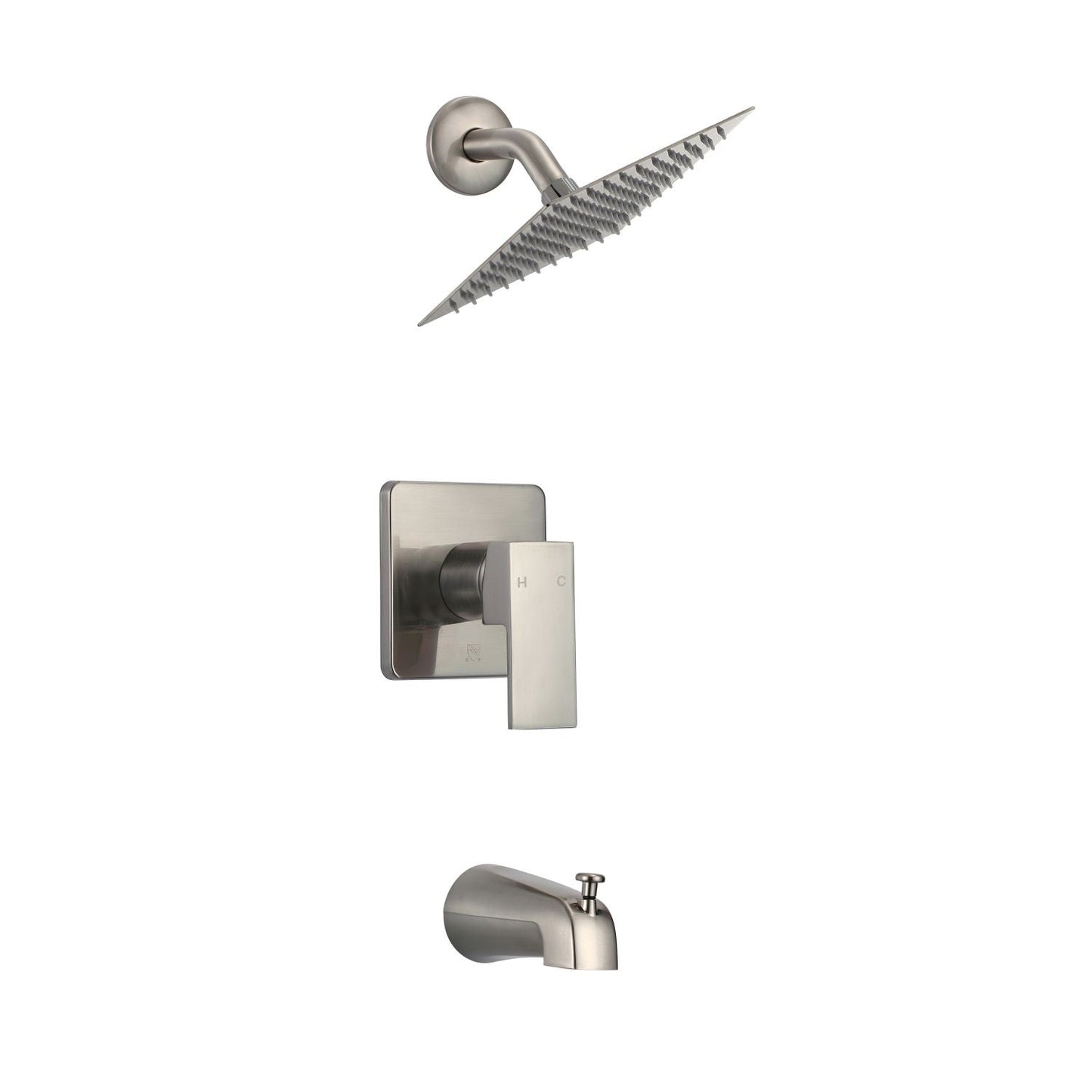 Brushed Nickel Shower Faucet Set - Elevate Your Shower with Style - Mary Anne's Kitchen and Bath