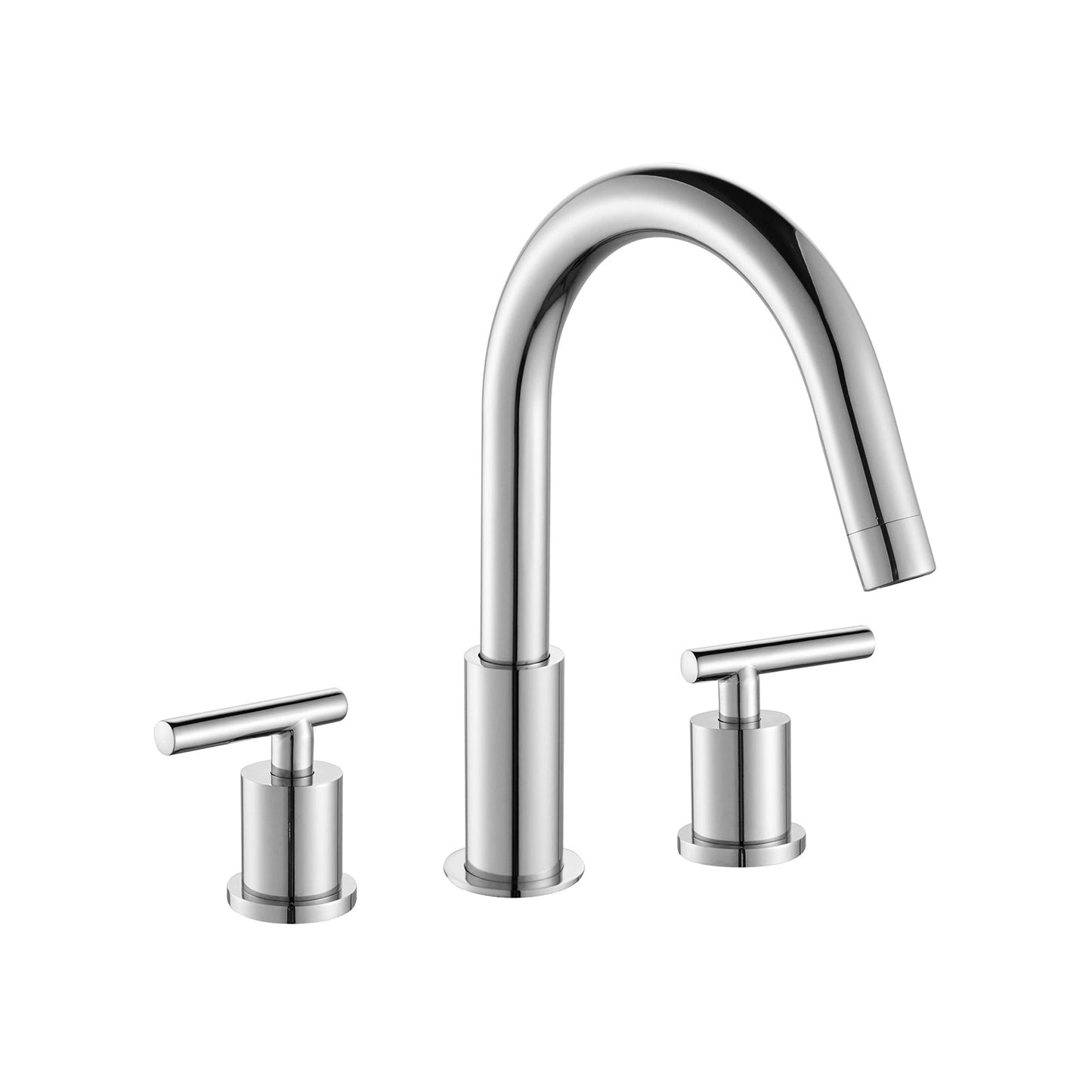 Bathroom Sink Faucet with 2 Lever Handles Chrome Polished Widespread ,3-Hole - Mary Anne's Kitchen and Bath