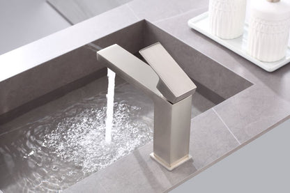 Brushed Nickel Sink/basin Faucet Single Hole - Mary Anne's Kitchen and Bath