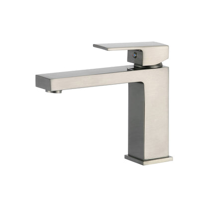 Brushed Nickel Sink/basin Faucet Single Hole - Mary Anne's Kitchen and Bath