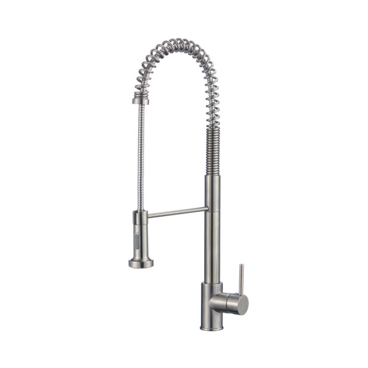 Spring Pull Out Faucet - Brushed Nickel - Mary Anne's Kitchen and Bath