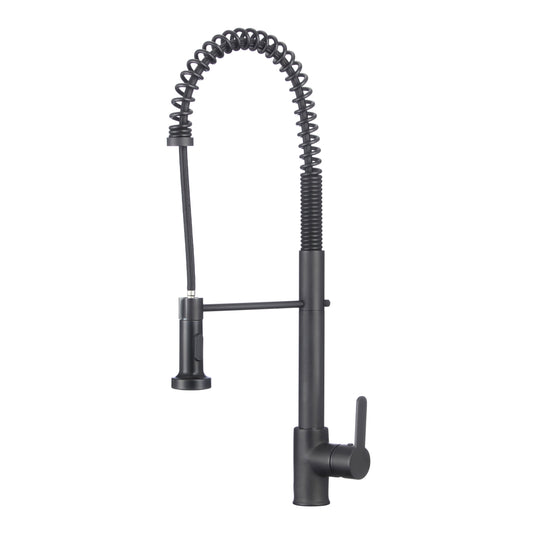 Spring Pull Out Faucet - Matte Black - Mary Anne's Kitchen and Bath