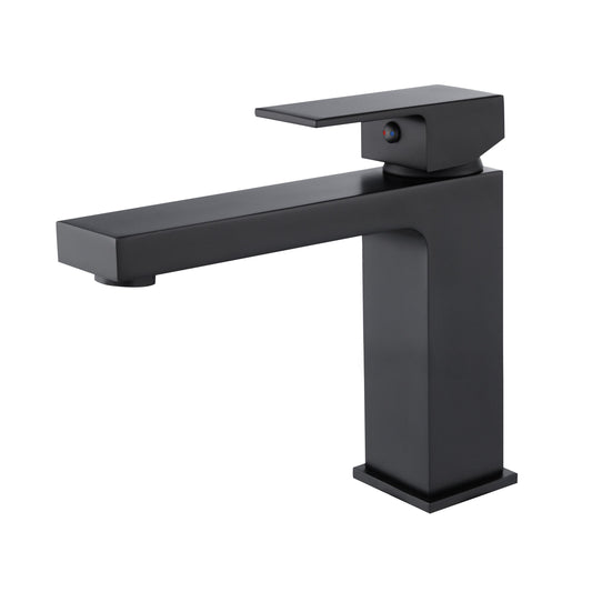 Single Hole Contemporary Faucet - Matte Black - Mary Anne's Kitchen and Bath